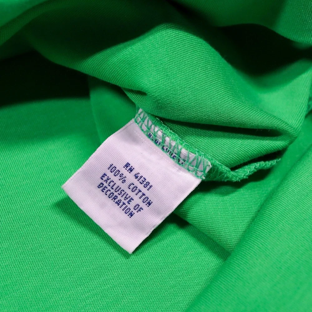 Polo Ralph Lauren Polo Shirt Mens Medium Green Pima Soft Touch Orange Pony Logo